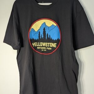 Yellowstone National Park Black T-Shirt